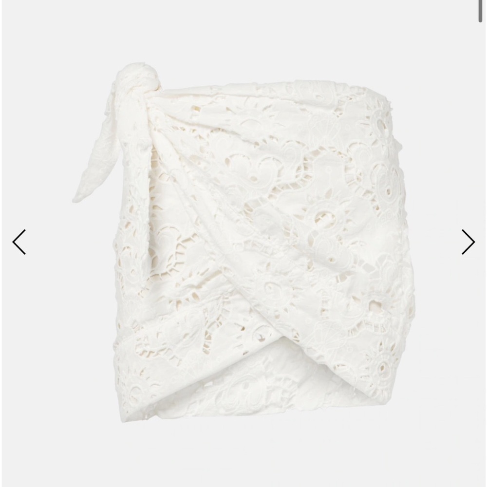 FARM Rio White Lace Swim Coverup